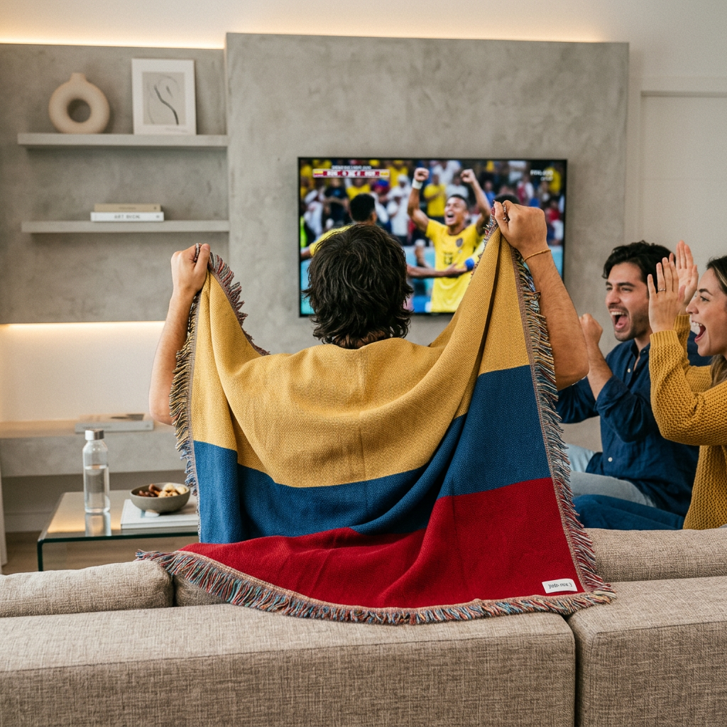 Colombia Fan Bundle – Flag Blanket + Cooling Towel | Limited Edition