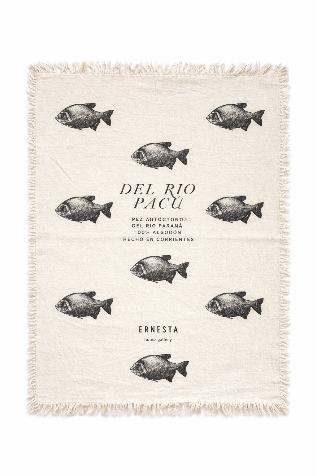 Decorative 100% Cotton Kitchen Towels | Native Fish of Corrientes, Argentina